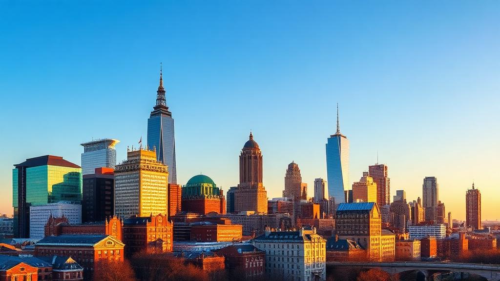 Philadelphia skyline used for local beauty discovery.